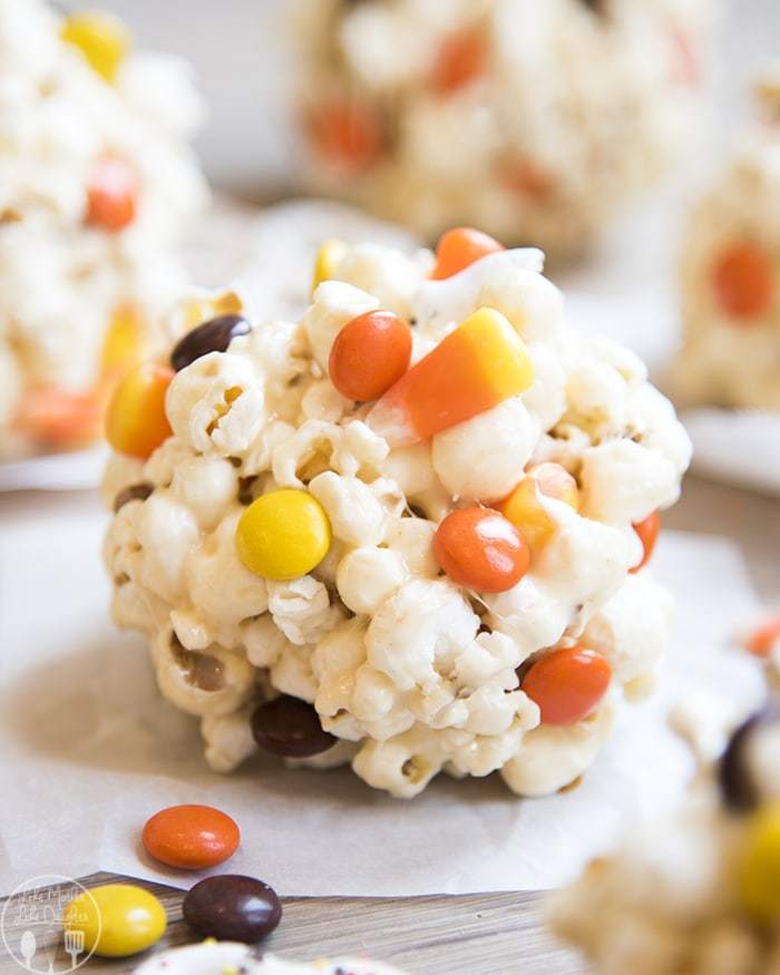 Pumpkin Popcorn Balls