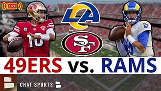 Los Angeles Rams football vs San Francisco 49ers
