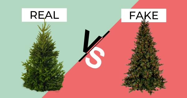 Real vs. Artificial Christmas trees
